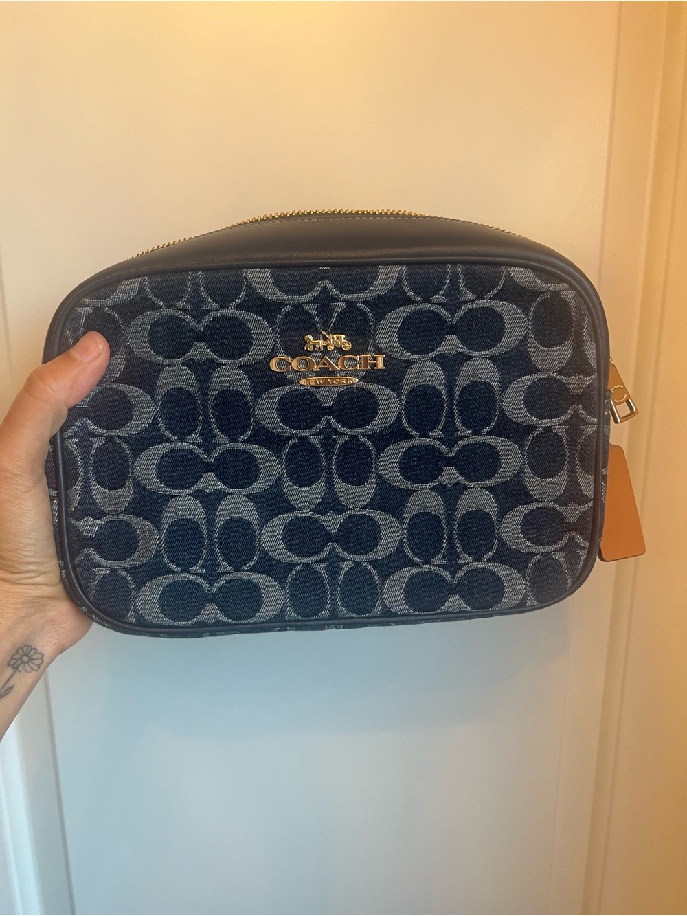 Coach Demin Camera Bag with small cherry charm (see photo) - Picture 2 of 5